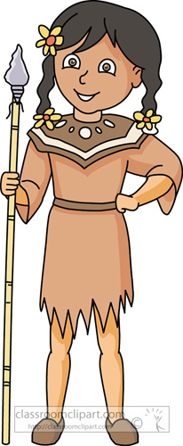 indian spear clipart