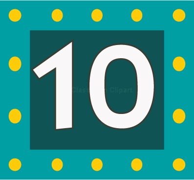 numbers clipart 1 10