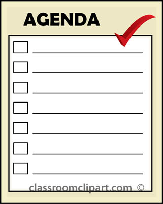 Office Clipart Agenda 22 Classroom Clipart