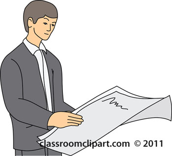 Reading Clipart Man Reading Newspaper 1211 Classroom Clipart