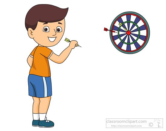 Playing Dart Clipart Images