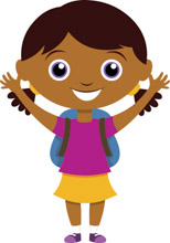 TN_girl student back to school clipart 2