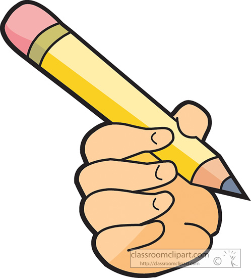 School Clipart Handholdingapencil Classroom Clipart