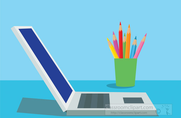 opened-laptop-on-desk-with-pencils-blue-background.jpg