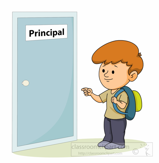 School Clipart - student-standing-out-side-principals-office-clipart-1161 -  Classroom Clipart