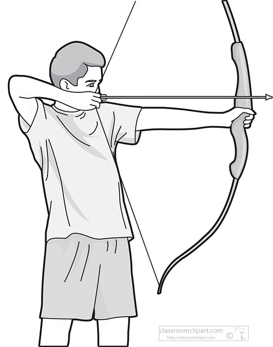 archer-aiming-bow-and-arrow-gray-clipart-image.jpg