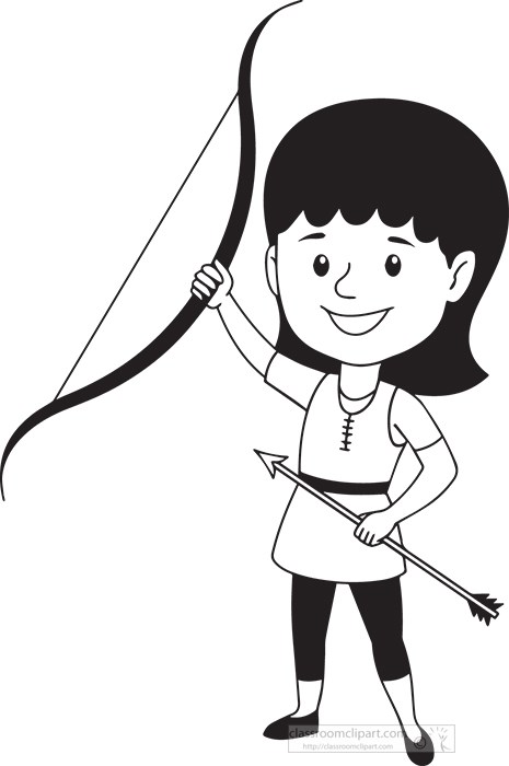 black-white-girl-lifting-bow-and-arrow-archery-clipart.jpg