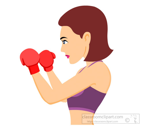 serious female boxer wiearing gloves-practicing-boxing-clipart-317.jpg