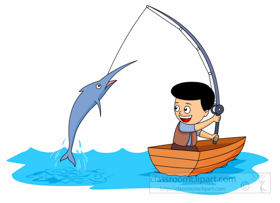 Fishing-Clipart - boy-catching-big-fish-with-fishing-rod-clipart