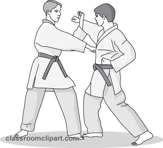 two_maen_practicing_karate_gray.jpg