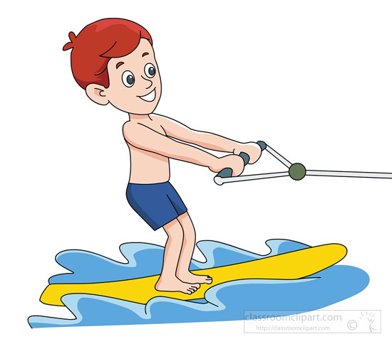 Water Skiing On Board 