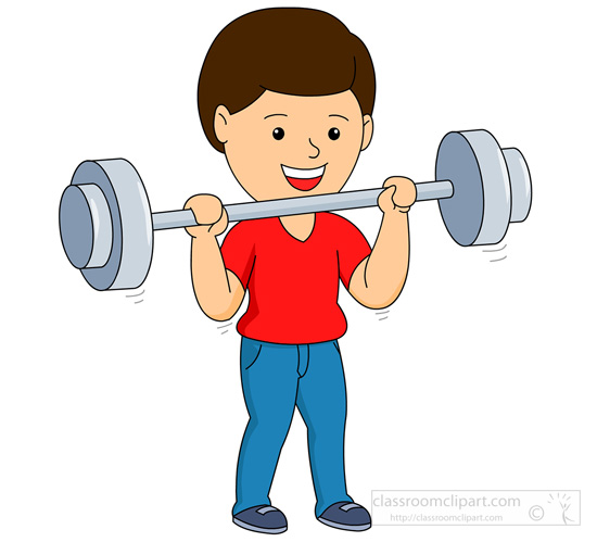 Weightlifting Clipart - boy-weight-lifting-1214 ...