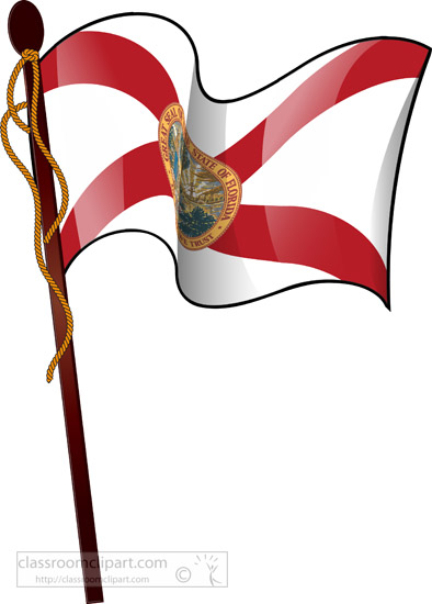 florida-waving-state-flag-on flagpole-clipart.jpg