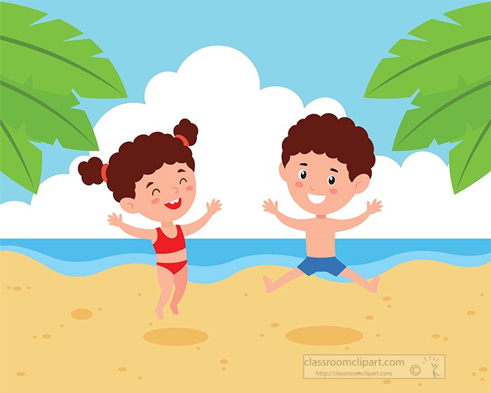 summer beach fun clip art