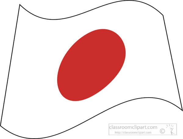 World Flags Clipart - japan-flag-wave-clipart - Classroom Clipart