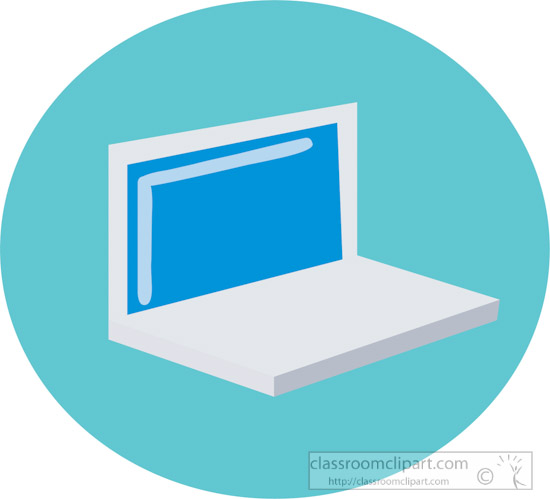 laptop side view clipart